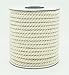 5mm Natural White Cotton Twisted Cord Craft Macrame Artisan String (16yards Spool)