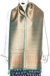 Paisley Scarves Premium Silk India Clothes 22 x 72 inches (srfp252)