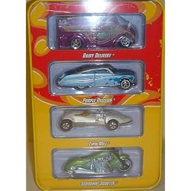 Hot Wheels Since 68 Originals 4 Car Tin Set - Dairy Delivery, Purple Passion, Twin Mill,... by Mattel