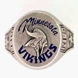 NFL Minnesota Vikings Sculpted Pewter Ring Size 14
