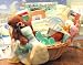 Deluxe Welcome Home Precious Baby Shower Gift Basket in Neutral Colors for Newborns