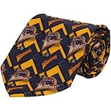 NBA Golden State Warriors Royal Blue-Gold Block Pattern Silk Tie