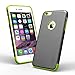 Caseology Sleek Armor for iPhone 6S Plus Case (2015) / iPhone 6 Plus Case (2014) - Slim Fit Armor - Black/Lime