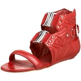 Pour La Victoire Women's Racquel Flat Sandal,Red,7 M US