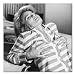 Angie Dickinson B&W Box Canvas Print Gallery Wrapped (Point Blank)