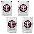 Minnesota Twins 4pc Square Shot Glass Set MLB Baseball