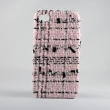 【iPhone 4S/4ケース】カラーピンクツイード／スマホケース・PINK