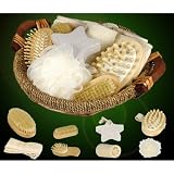 9-teiliges Wellness Set aus Naturmaterialien