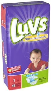 Luvs with Ultra Leakguards, Size 1 Diapers, 48 ea