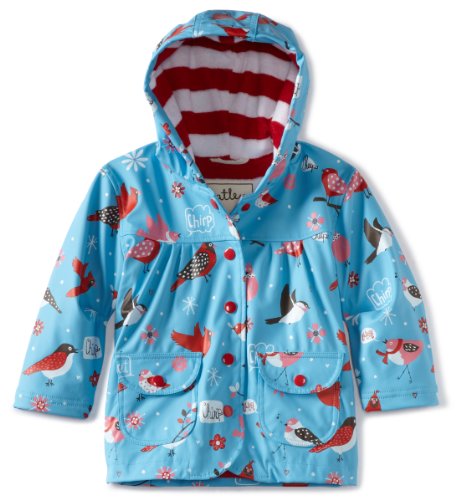Hatley Girls 2-6x Winter Birds Rain Coat