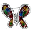 Spotted Red Butterfly Animal Brooch Pin Gift