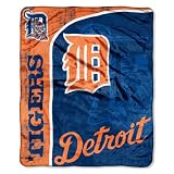 MLB Detroit Tigers 50-Inch-by-60-Inch Micro Plush Raschel Throw "Jersey" Design