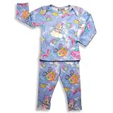 At Home - Infant Girls Long Sleeve Pajamas, Blue, Multi