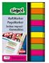 Sigel HN617 Haftmarker Film, micro, 2x 5 Farben im Pocket, gr�n, blau, pink, gelb, orange, 50x75 mm, 400 Blatt, Streifenformat: 50 mm x 6 mm