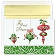 Joy & Peace Ornaments Christmas Cards