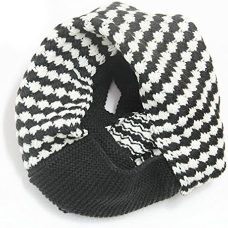 Shenny Autumn Maize Collar Fashion Temperament Wool Collar Scarf Scarf (60-140CM, Black and White)