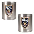 Real Salt Lake Soccer 2pc Stainless Steel Can Holder Set - Primary Team Logo MAJOR-LEAGUE-SOCCER Soccer