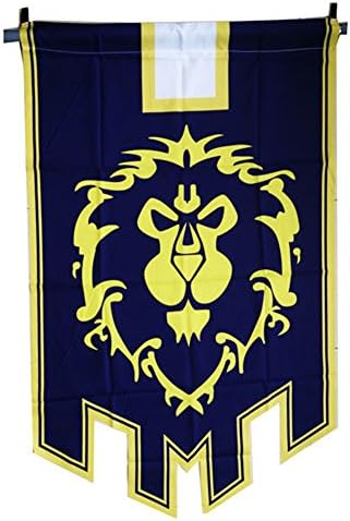 Yoyoluckman World of Warcraft Alliance Banner Flag(Blue)
