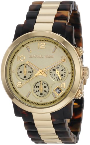Michael Kors Watches Michael Kors Ladies Tortoise & Gold Runway (Tortoise)
