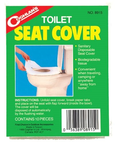 Coghlans® Biodegradable Travel Toilet Seat Covers (10 pack)