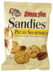 Keebler Snack Size Sandies Pecan Shortbread Cookies, 2-Ounce Packages (Pack of 96)