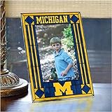 Michigan Wolverines Art-Glass Picture Frame