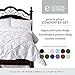 Pinch Pleat Comforter Set - 3-Piece - by ExceptionalSheets, King, Charcoal (PinchComf_KG_CA)