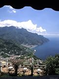 Homes and Sea in Ravello, Italy from Hotel Polumbo Photographic Poster Print by Richard Nowitz, 18x24