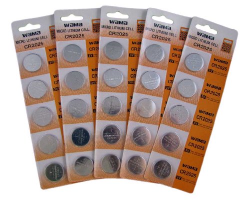 25 CR2025 Lithium Cell 3V Batteries