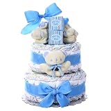 Boy’s Two-Tier Diaper Cake