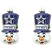 Topperscot Dallas Cowboys Blown Glass Top Hat Snowman Ornament (2 Pack) Size: One Size