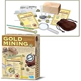 Childrens Dig & Play Pyrite Gold Nuggets Excavation Set *Fun and Educational Geological Excavation Kit, Gold Rush*