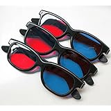 Red-blue / Cyan Anaglyph Simple Style 3d Glasses 3d Movie Game-extra Upgrade Style (3Pcs With Different Style)