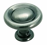 Amerock BP1386-PWT Hint of Heritage Knob Recessed Ring Pewter, 1-1/4-Inch Diameter