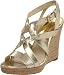 Michael Kors Women's 'Palm Beach' Gold Espadrille Wedge (7 (US))