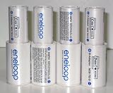Sanyo Eneloop Spacer Pack: 4 Pack of C-size and 4 Pack of D-size Adapters [Hassle Free Packaging]