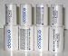 Sanyo Eneloop Spacer Pack: 4 Pack of C-size and 4 Pack of D-size Adapters [Hassle Free Packaging]