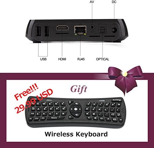 F-Security M8C Android 4.4 Smart TV box - Kodi XBMC 14.0 Quad Core HDMI Dual WiFi LAN UHD 4K XBMC 5.0MP Webcamera Mic 2G/8G