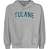 NCAA Tulane Green Wave Youth Ash Arch Applique Pullover Hoody