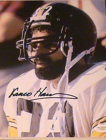 FRANCO HARRIS SIGNED AUTOGRAPHED PHOTO PITTSBURGH STEELERS COA + HOLOGRAM JSA