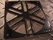 Spinner Square Single Fan Grill (black)