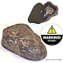 Rock Key Hider w/ Swing Cover & Window Warning Decal Set