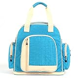 「Getting] 軽量マザーズバッグ 6Way保温・保冷バッグ 多機能ママバッグ シンプルマザーズリュック 大容量ショルダー 5色 (水色)