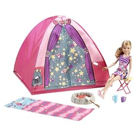 Barbie Sisters Camp Out Tent and Stacie Doll