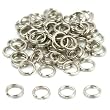 75 Nickel Plated Split Ring Chain Parts Findings 6mm