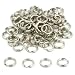 75 Nickel Plated Split Ring Chain Parts Findings 6mm