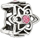 Authentic Chamilia Pink Dahlia Bead 2025-0836