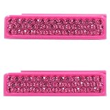 Wize & Ope Unisex SL-0167 Pink Strass on Pink Plastic and Swaroski Cristal Exchangeable Slides