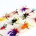 Sougayilang Fly Fishing Flies Mix Designs Fishing Lure Pack of 72pcs