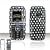 Black with White Polka Dots Case Cover for Brand LG LX260 Rumor LX-260 Protective Cell Phone Hard SNAP-ON